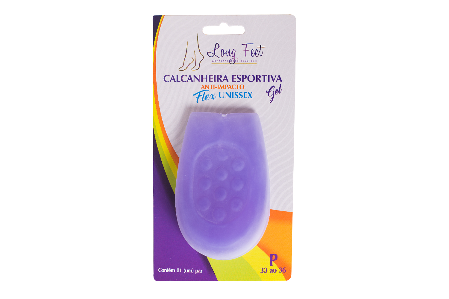 Calcanheira esportiva anti_impacto FLEX Unissex_embalagem